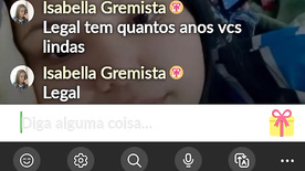 Novinhas gremistas vendo safado gozar na Live