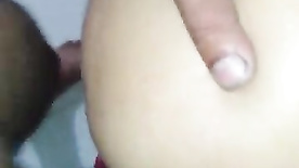 Cuzinho sangrando no sexo anal com o macho socador