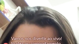 Caiu na net Sabrina Vasconcelos Gordinha vendo gozada em Live!