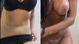 Vídeo da gostosa Carol Machado nua se masturbando no banheiro