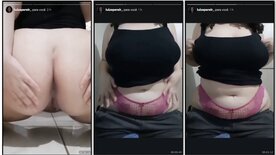 Gorda mostrando o cu e os peitos no instagram