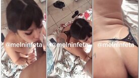 Mel Ninfeta fazendo sexo anal no pelo com comedor sortudo