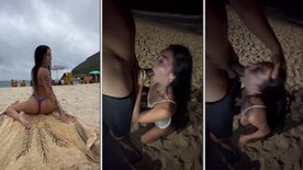 Vídeos vazados transando na praia gozadas na cara na puta
