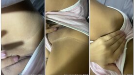 Susana Barbosa masturbando a bucetinha de pijama curto