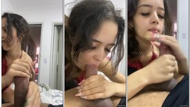 Ninfeta punhetando dotado e fazendo sexo oral