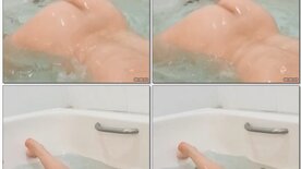 Vazou vídeo de mulher pelada na banheira com o cuzinho para o alto