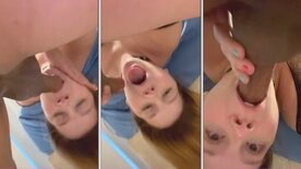 Lizzy Sweet em vídeo de boquete gostoso demais pro seu namorado sortudo