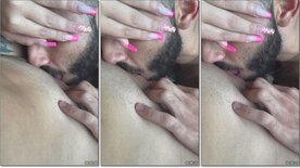 Izsjuh recebendo sexo oral de um macho barbudo