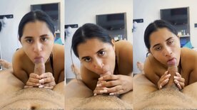 Sexo oral Roberta Lipa chupa pau do macho e bebe toda a porra grossa