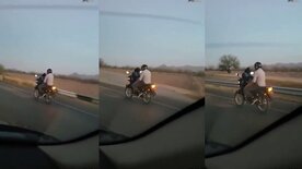 Flagra amador puta fodendo com moto em movimento