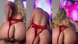 Agatha Lira delicia do cuzinho gostoso sentando com força na rola do sortudo no sexo anal