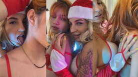 Naty Varga mamãe noel gostosa em porno lésbico