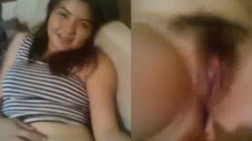 Novinha da buceta cabeluda caiu na net mamando e transando com homem velho