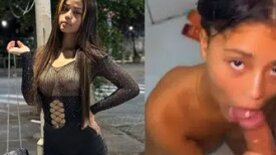 Mariah Kalili amadora nua e safadinha chupando pica no banheiro