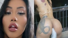 Nadine Borges vídeo amador pelada dançando funk com plug anal no cuzinho