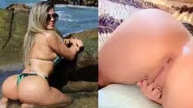 Hellem Mel pelada e safadinha tocando siririca em porno delicioso