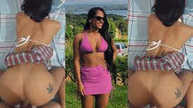 May Hyanna porno amador dando a bucetinha de quatro gemendo gostoso