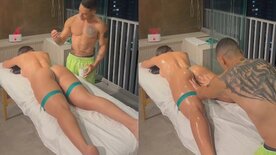 Greicy Oliveira ficando excitada durante massagem com macho tarado