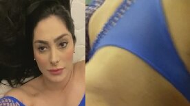 Francine Piaia vídeo caseiro filmando os peitos e a buceta