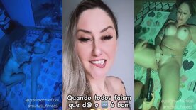 Gracimanto transando com Micheli Fitness em porno lésbico do Privacy